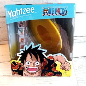 One Piece Yahtzee Game Monkey D. Luffy Straw Hat Dice Cup NEW